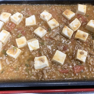 簡単レシピ　ホットプレートレシピ　トマト麻婆豆腐